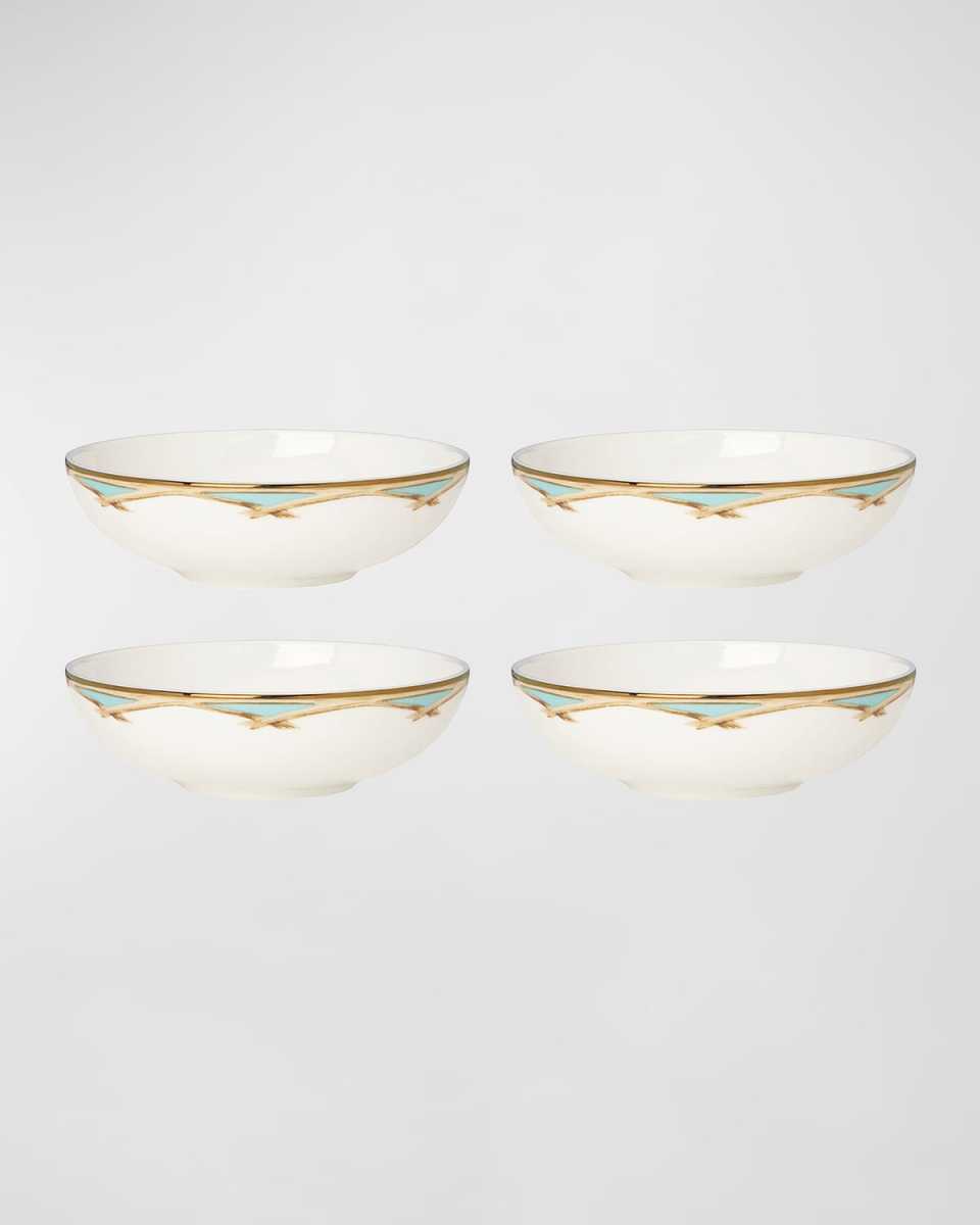 Colonial Bamboo Fruit Bowl, Set of 4